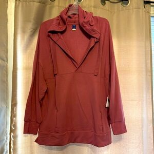 Long sleeved tunic hoodie